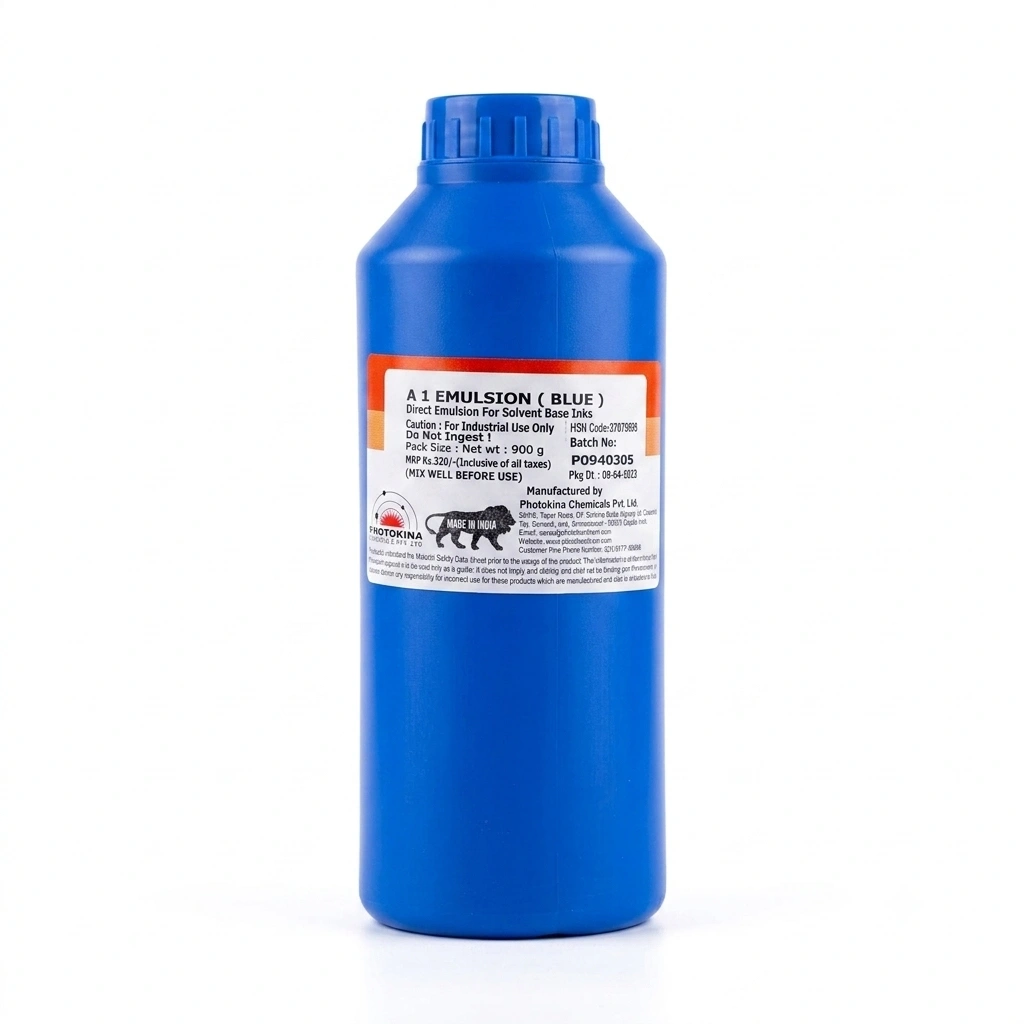 photo emulsion coating for screen printing stencil prep