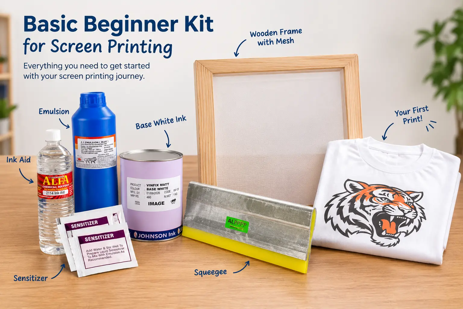 Screen printing beginner kit